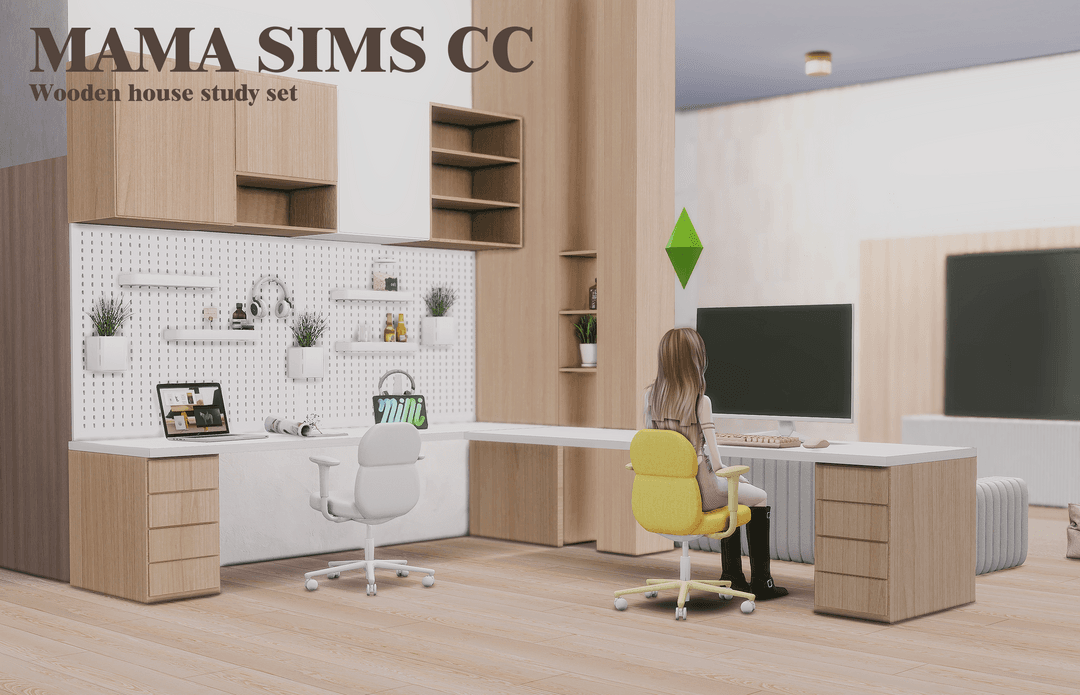 Галерея мода Набор для кабинета Wooden house study room #1